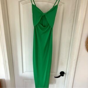 Zara Twist Keyhole Midi Dress